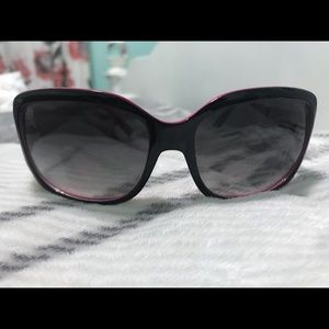 Pink and black sunglasses